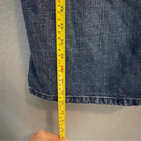 Ralph Lauren Polo Jeans Denim Cargo Maxi Skirt Size 12 - Picture 9 of 10